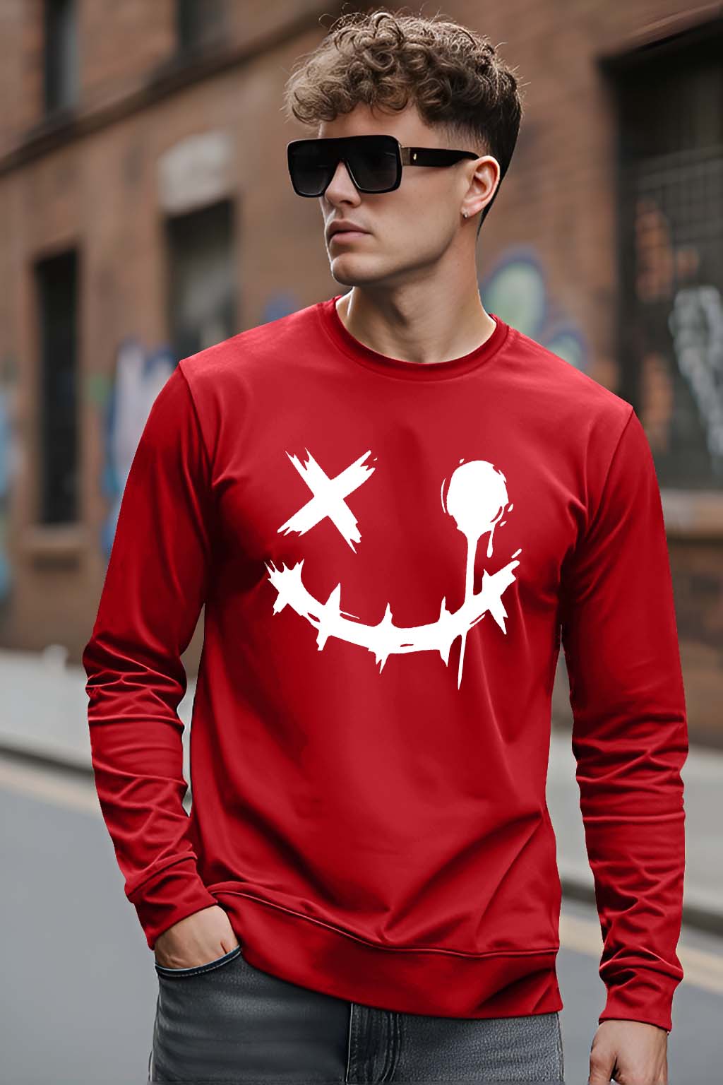 Smiley - Men's Fullsleeve T-shirts