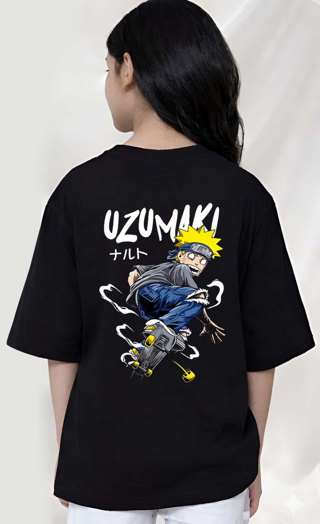Uzumaki  - kids Girls Over sized T shirt