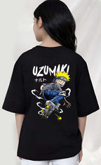 Uzumaki  - kids Girls Over sized T shirt