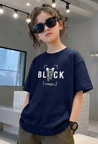 Vblack - kids Girls Over sized T shirt