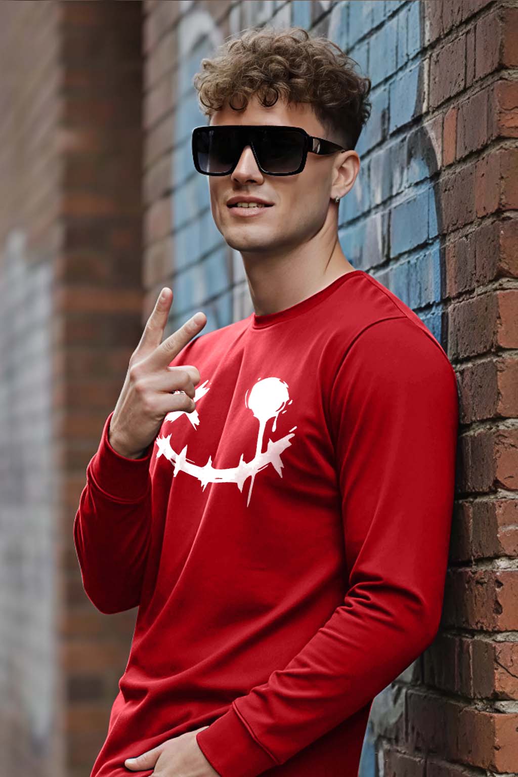 Smiley - Men's Fullsleeve T-shirts