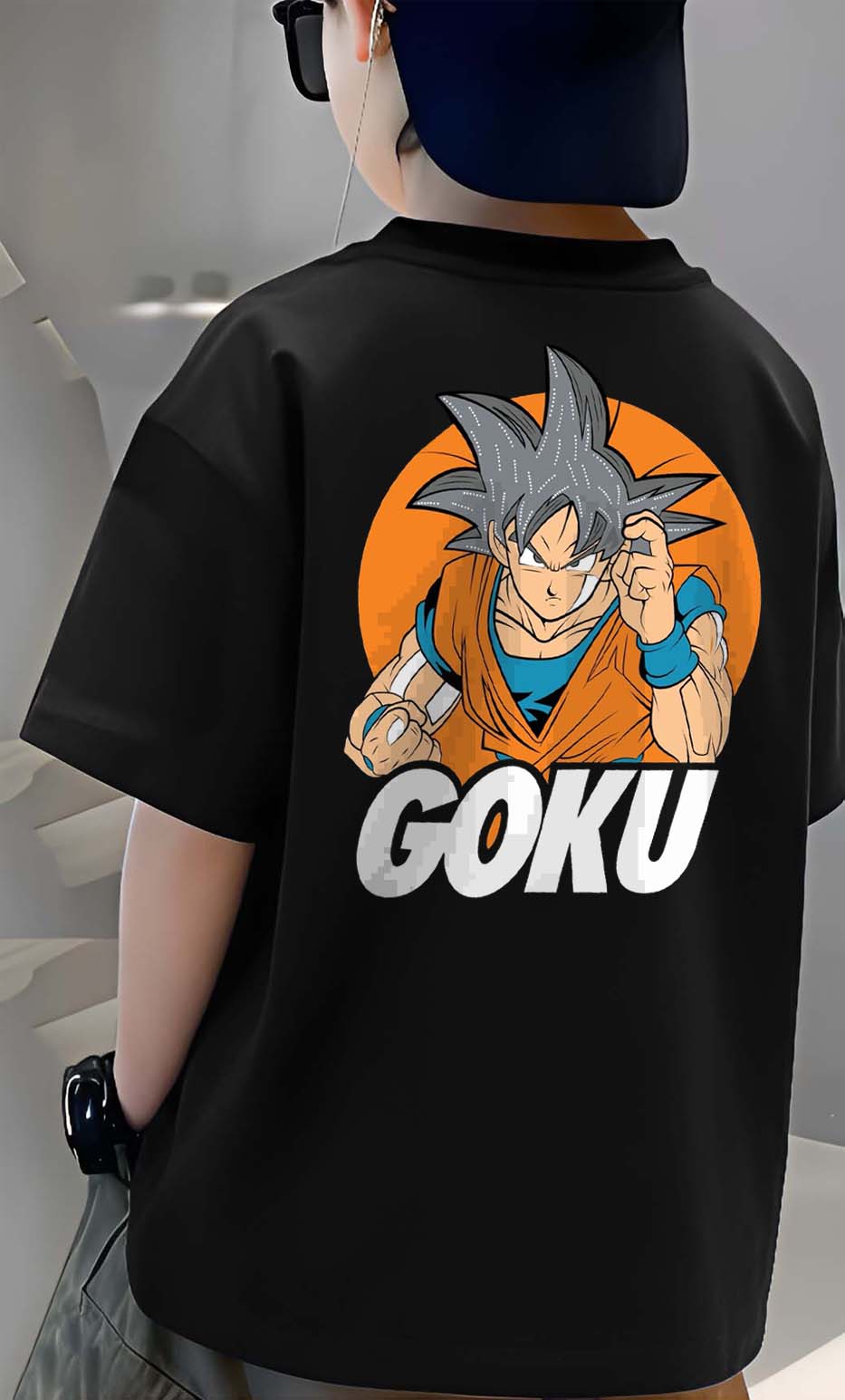 Goku Panda - Boys Over Size Printed T-shirt