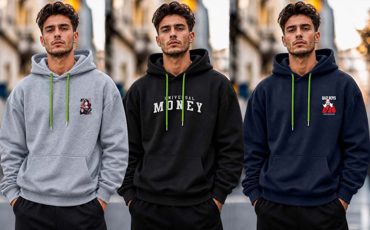 Why Bro Men's 3 Pcs Hoodie Combo