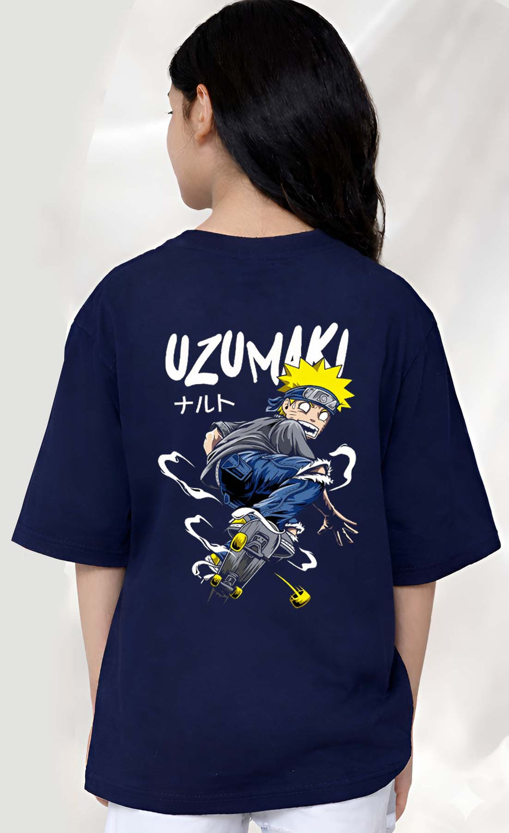 Uzumaki  - kids Girls Over sized T shirt