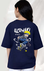 Uzumaki  - kids Girls Over sized T shirt