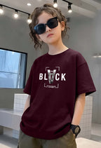 Vblack - kids Girls Over sized T shirt