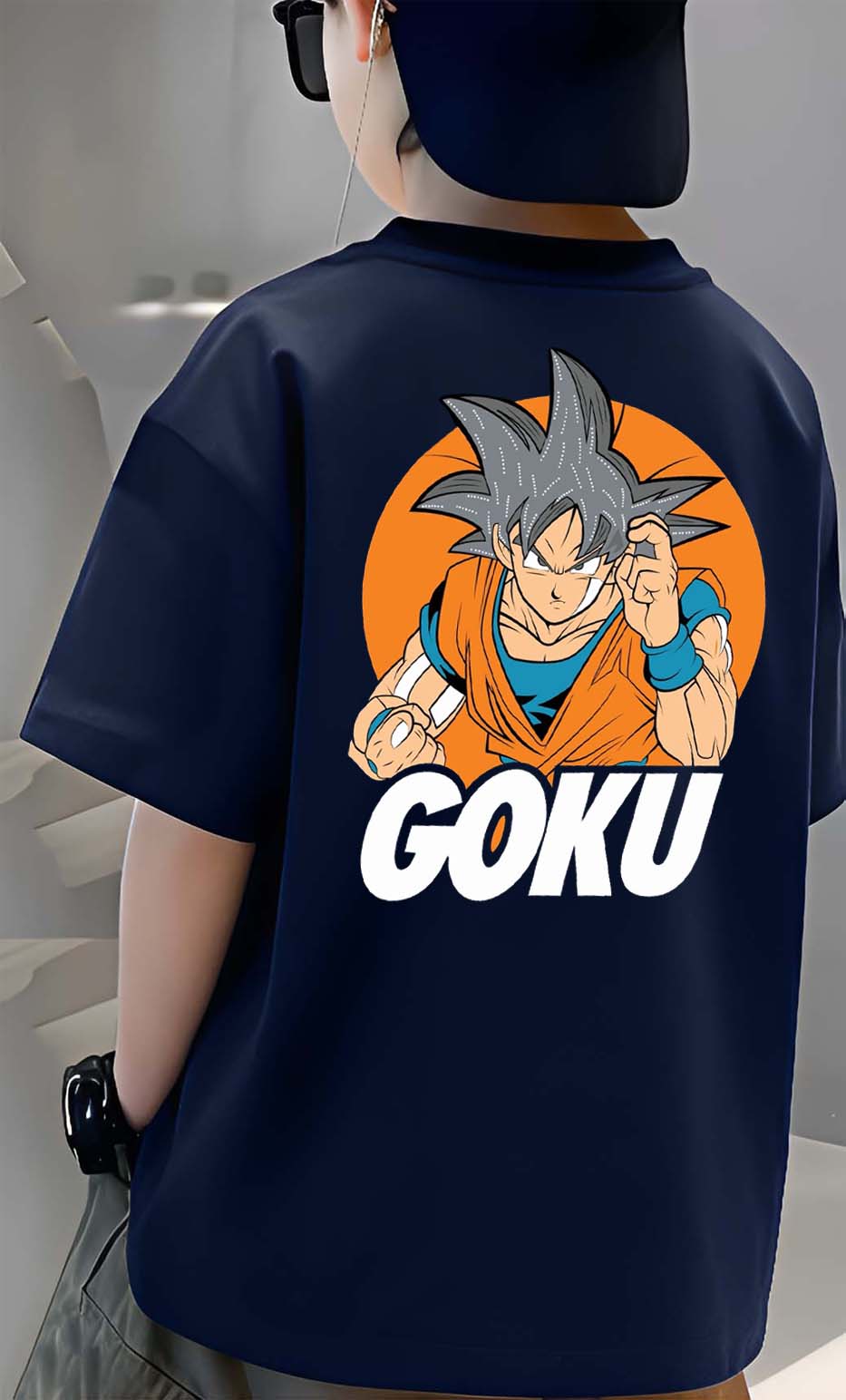 Goku Panda - Boys Over Size Printed T-shirt