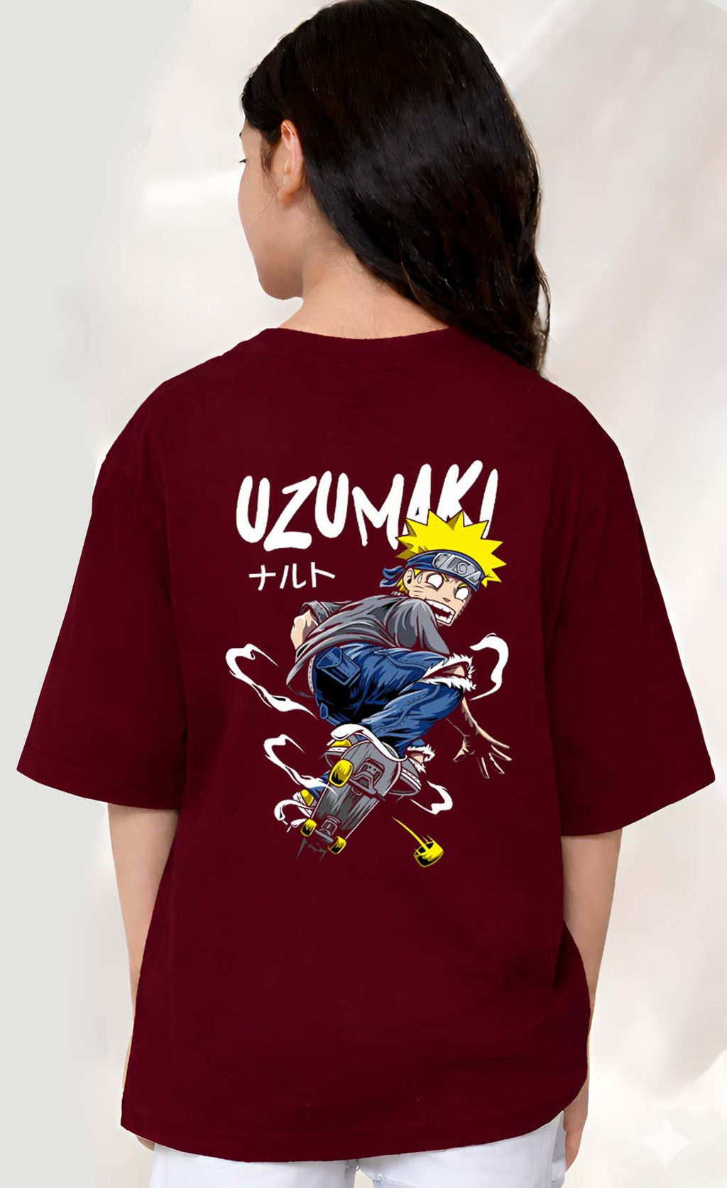 Uzumaki  - kids Girls Over sized T shirt