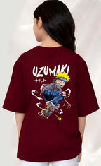 Uzumaki  - kids Girls Over sized T shirt