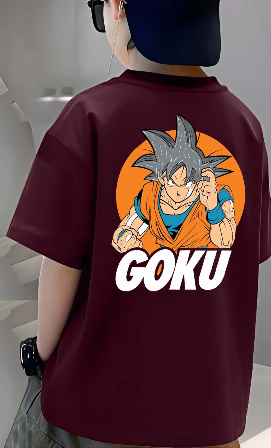 Goku Panda - Boys Over Size Printed T-shirt
