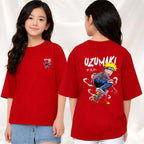 Uzumaki  - kids Girls Over sized T shirt