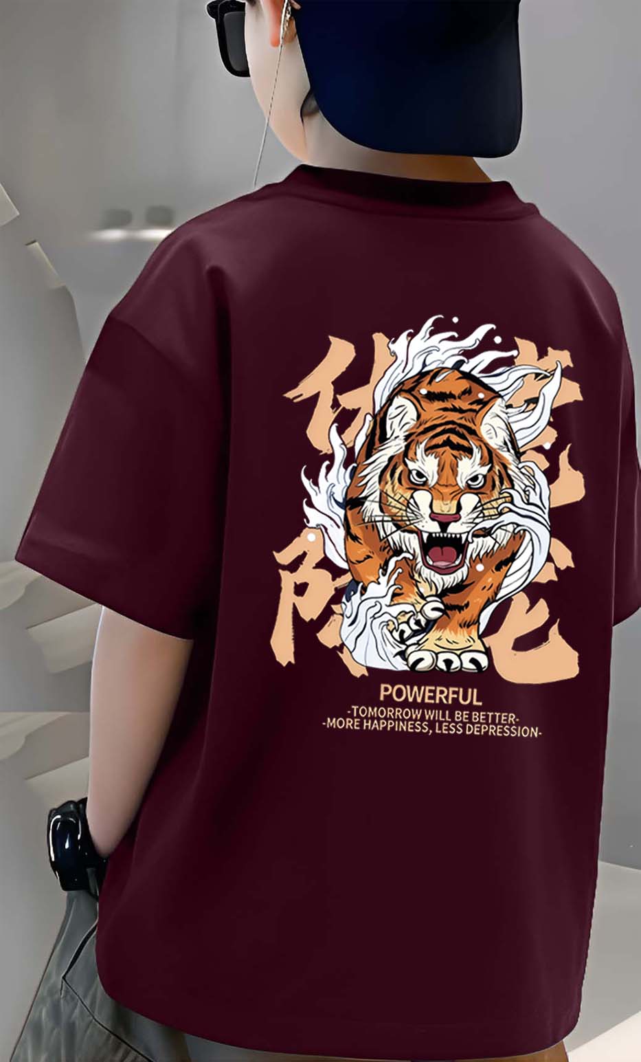 Tiger - Boys Over Size Printed T-shirt