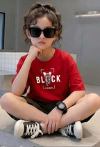 Vblack - kids Girls Over sized T shirt