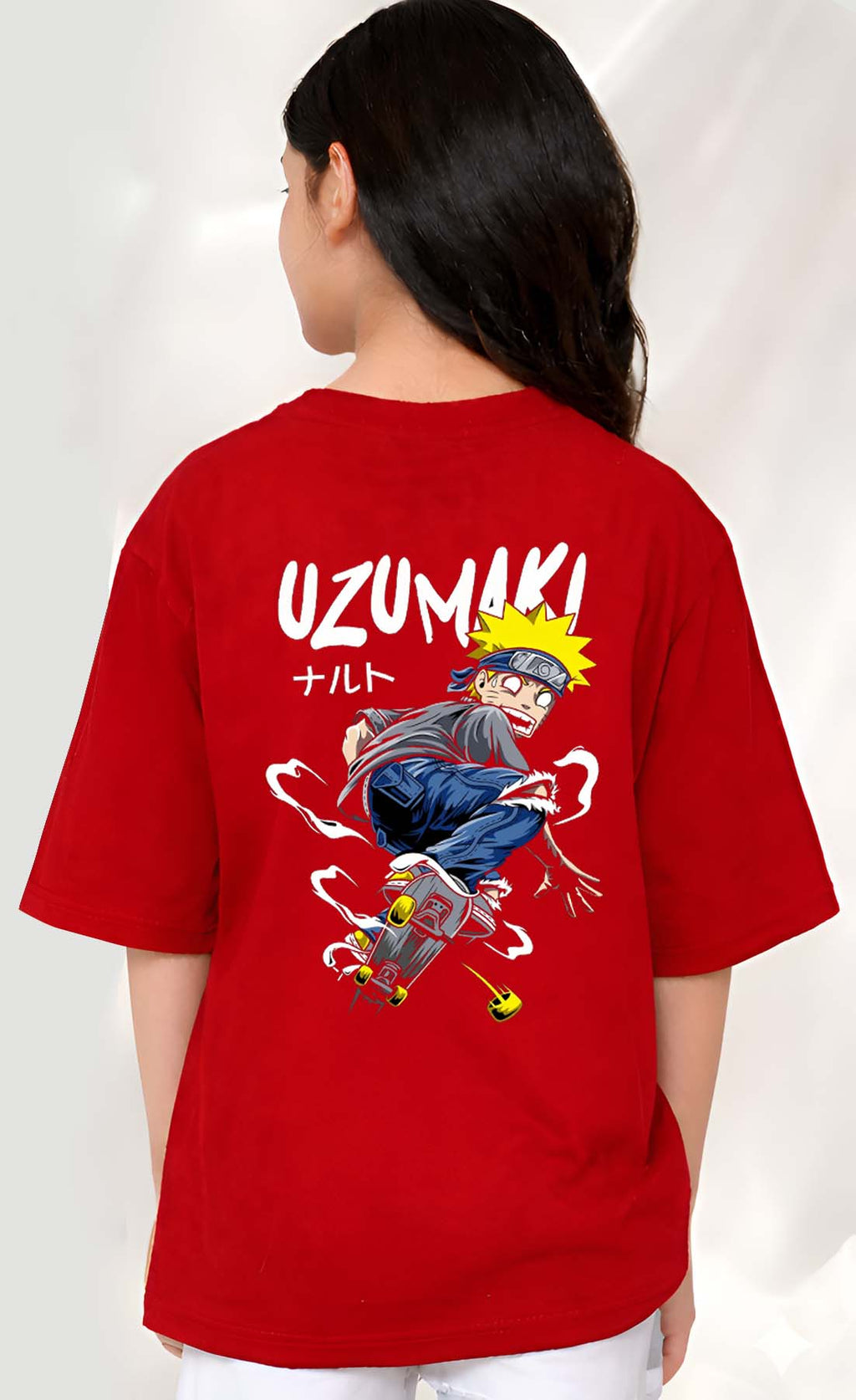 Uzumaki  - kids Girls Over sized T shirt