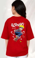 Uzumaki  - kids Girls Over sized T shirt