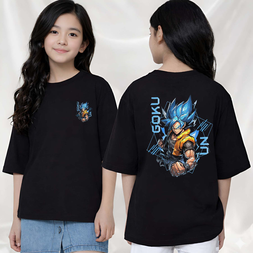 Goku  - kids Girls Over sized T shirt
