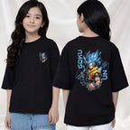 Goku  - kids Girls Over sized T shirt