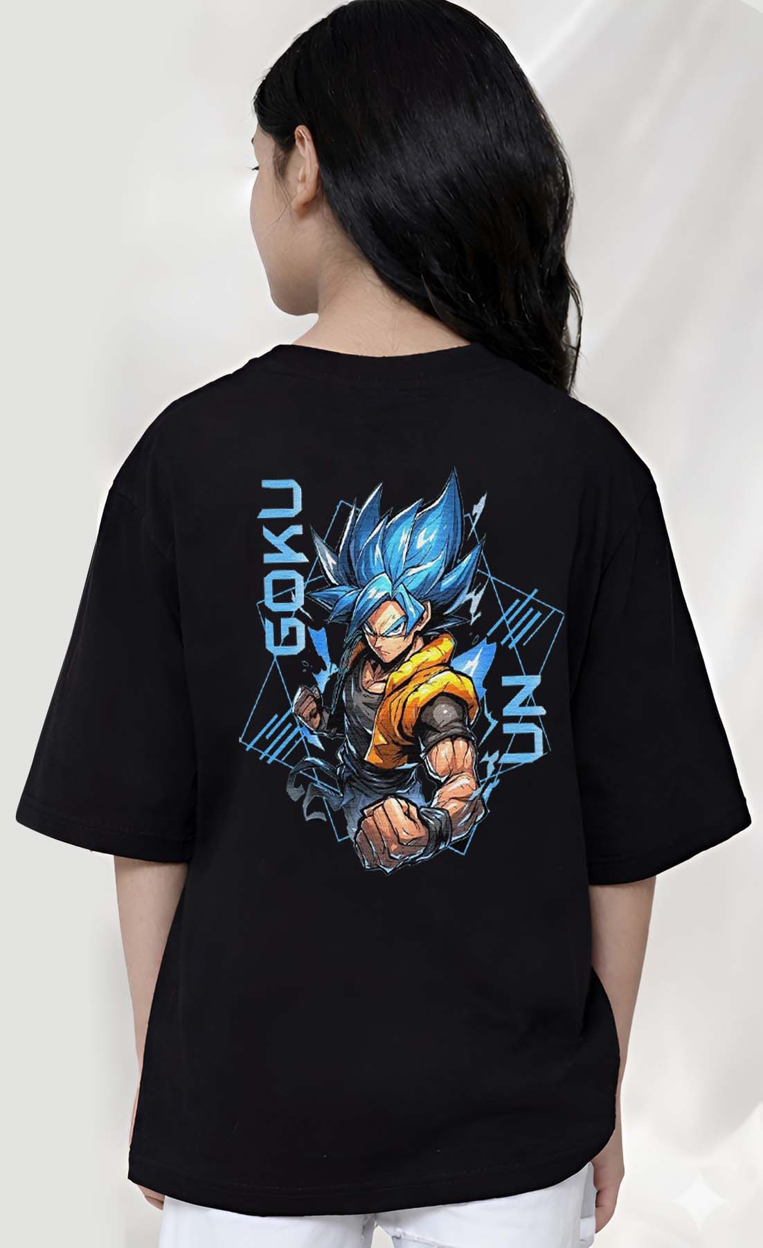 Goku  - kids Girls Over sized T shirt
