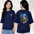 Goku  - kids Girls Over sized T shirt