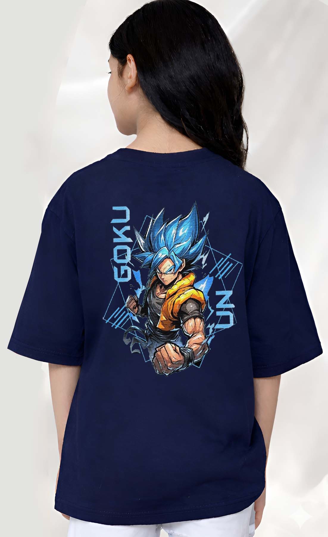 Goku  - kids Girls Over sized T shirt