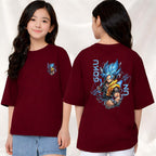 Goku  - kids Girls Over sized T shirt