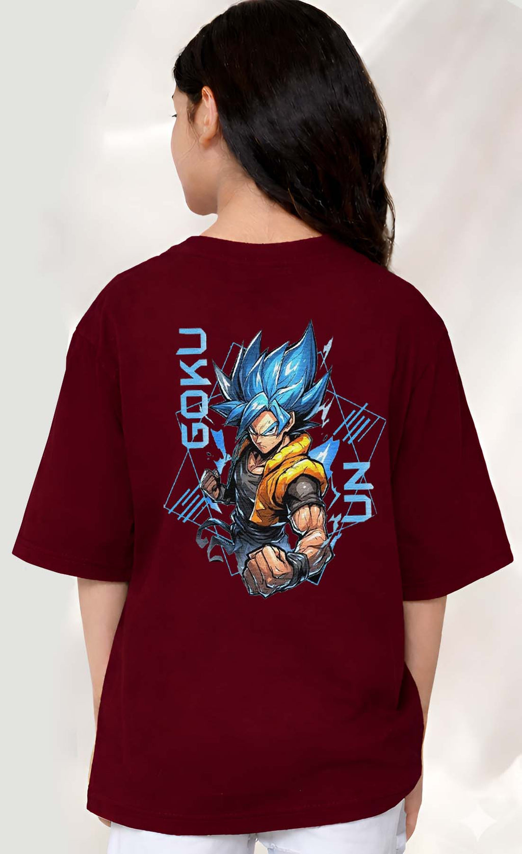 Goku  - kids Girls Over sized T shirt