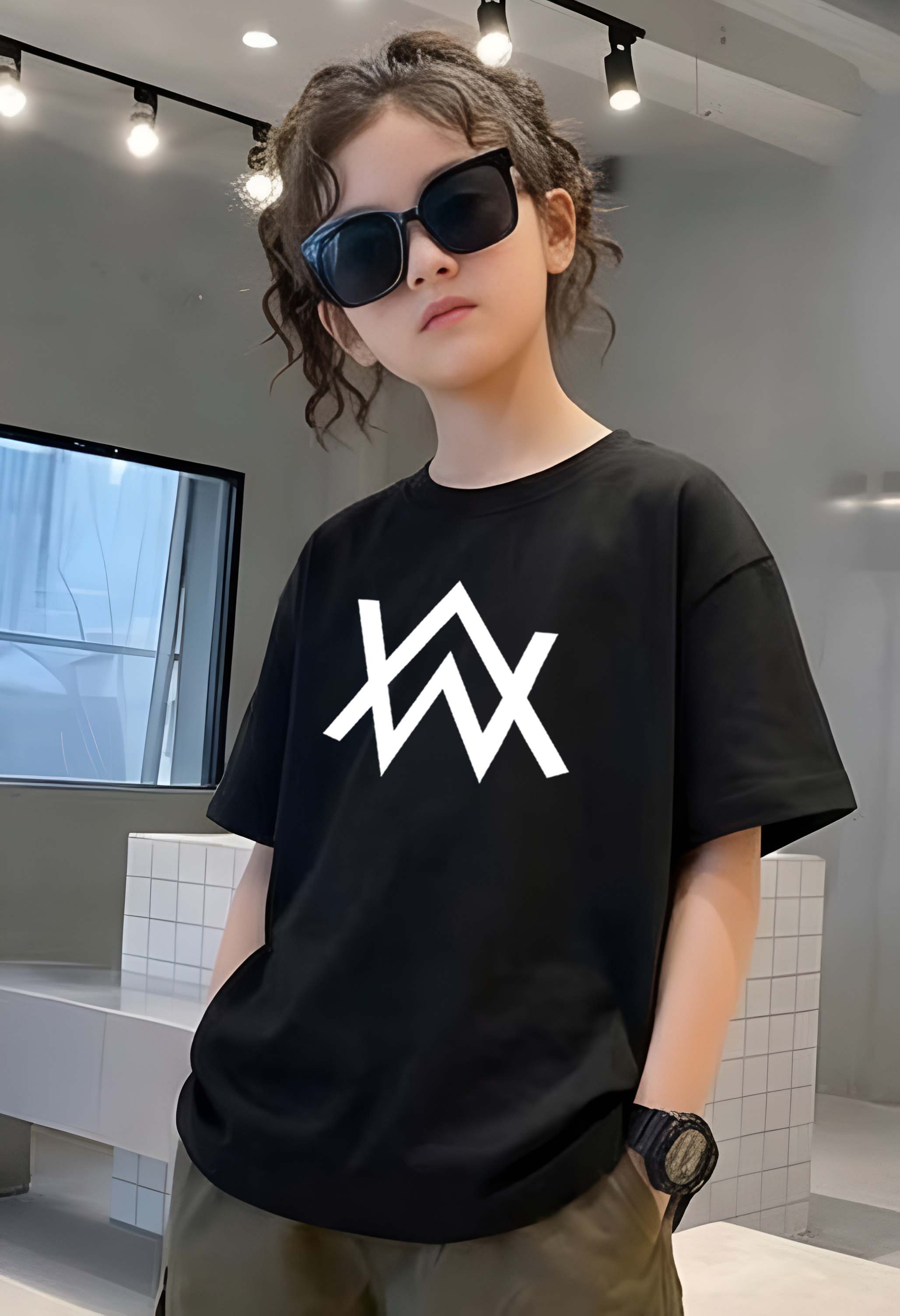 AllanWalker - kids Girls Over sized T shirt