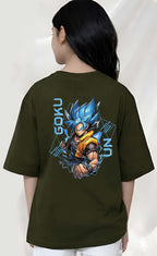 Goku  - kids Girls Over sized T shirt