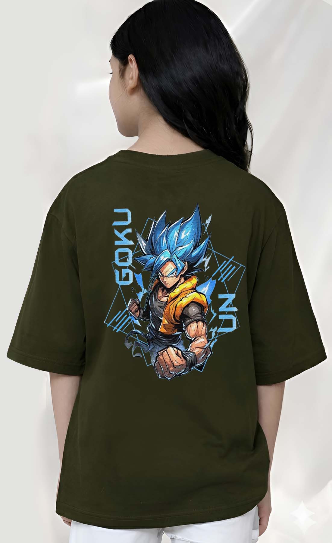 Goku  - kids Girls Over sized T shirt
