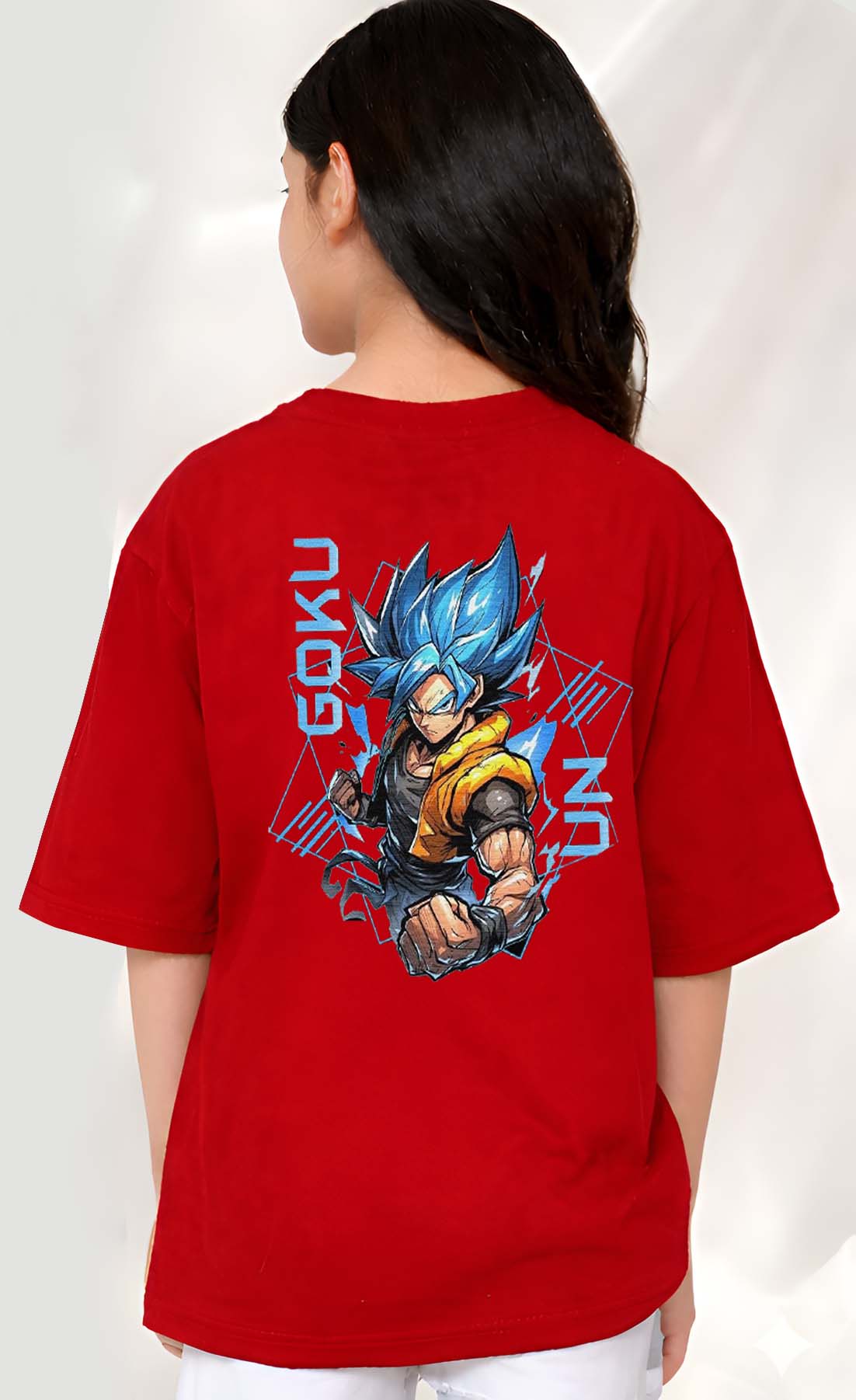 Goku  - kids Girls Over sized T shirt