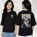 Vision  - kids Girls Over sized T shirt