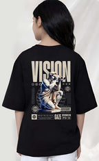 Vision  - kids Girls Over sized T shirt
