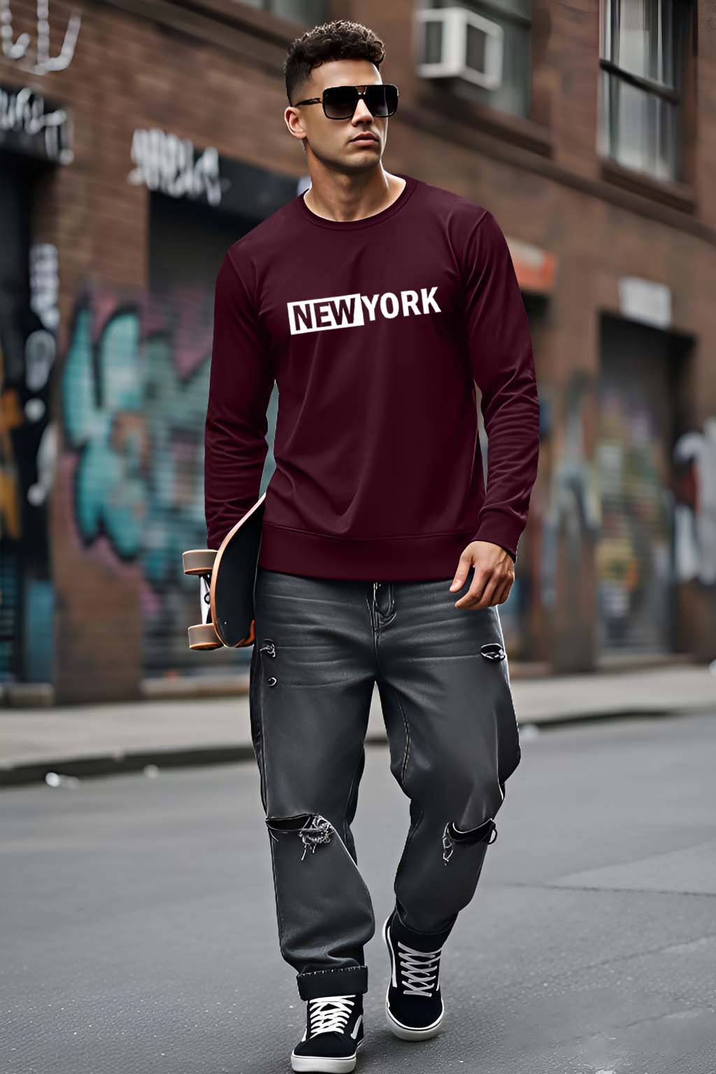 Newyork - Men's Fullsleeve T-shirts