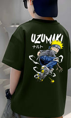 Uzumaki - Boys Over Size Printed T-shirt
