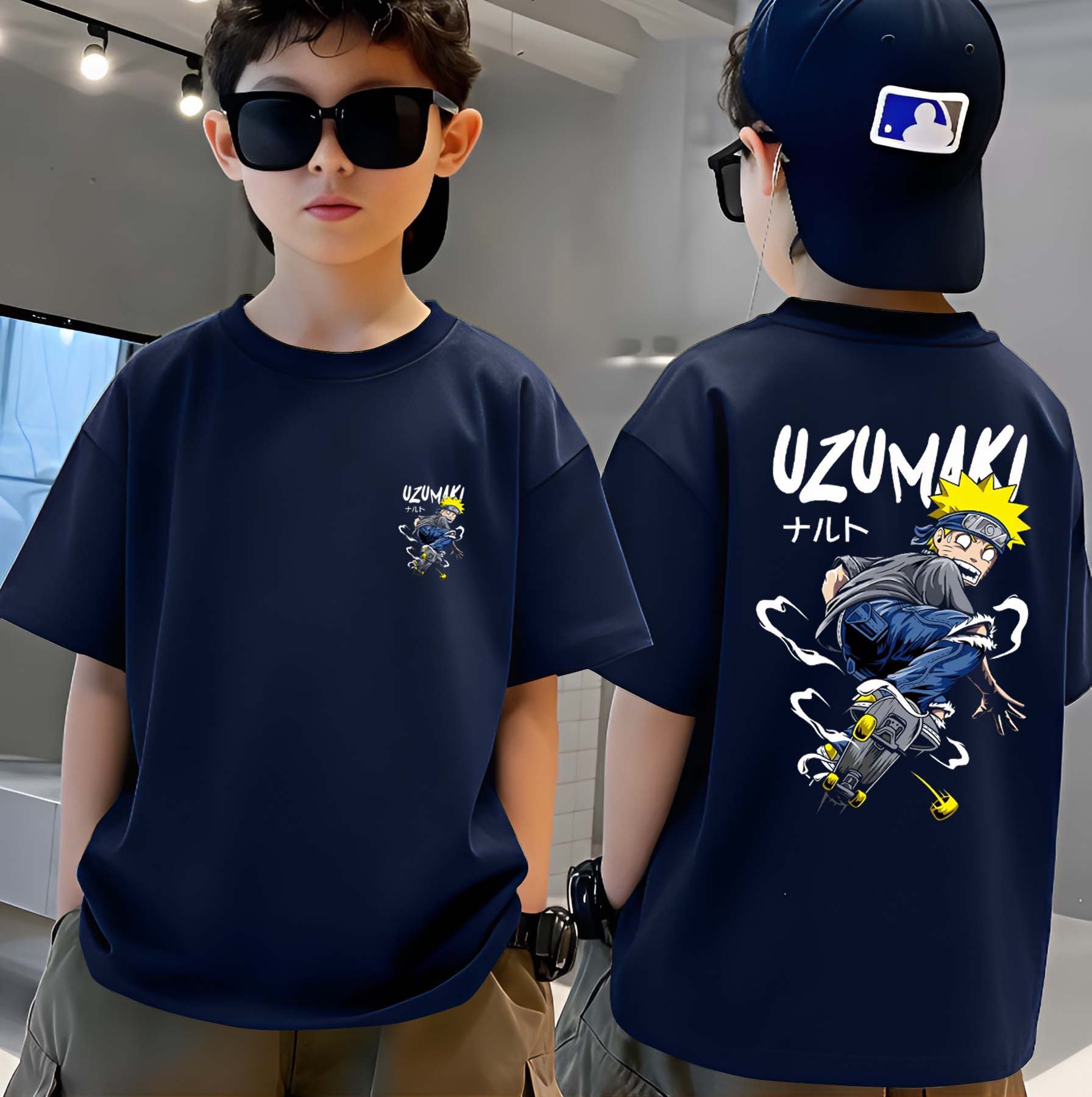 Uzumaki - Boys Over Size Printed T-shirt