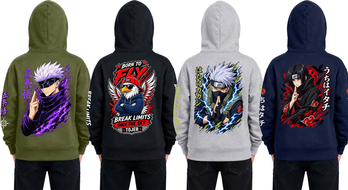 Why Bro Kids 4 Pcs Trendy Hoodie Combo