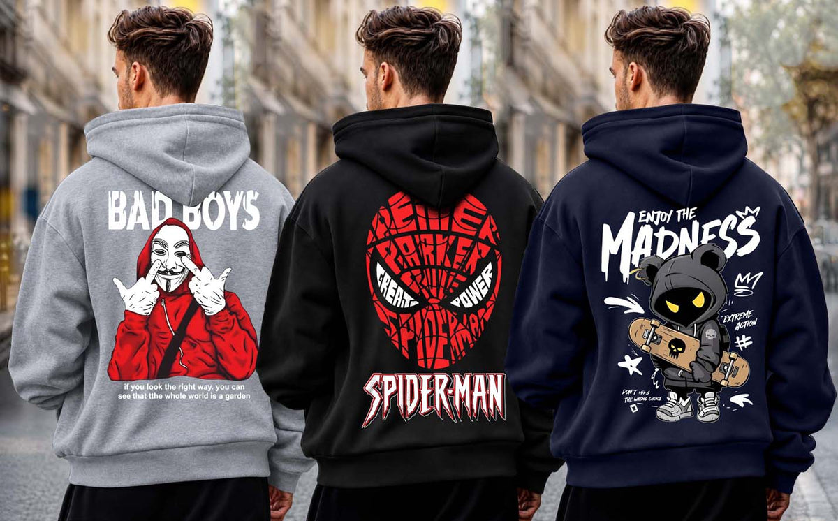 Why Bro Men's 3 Pcs Hoodie Combo