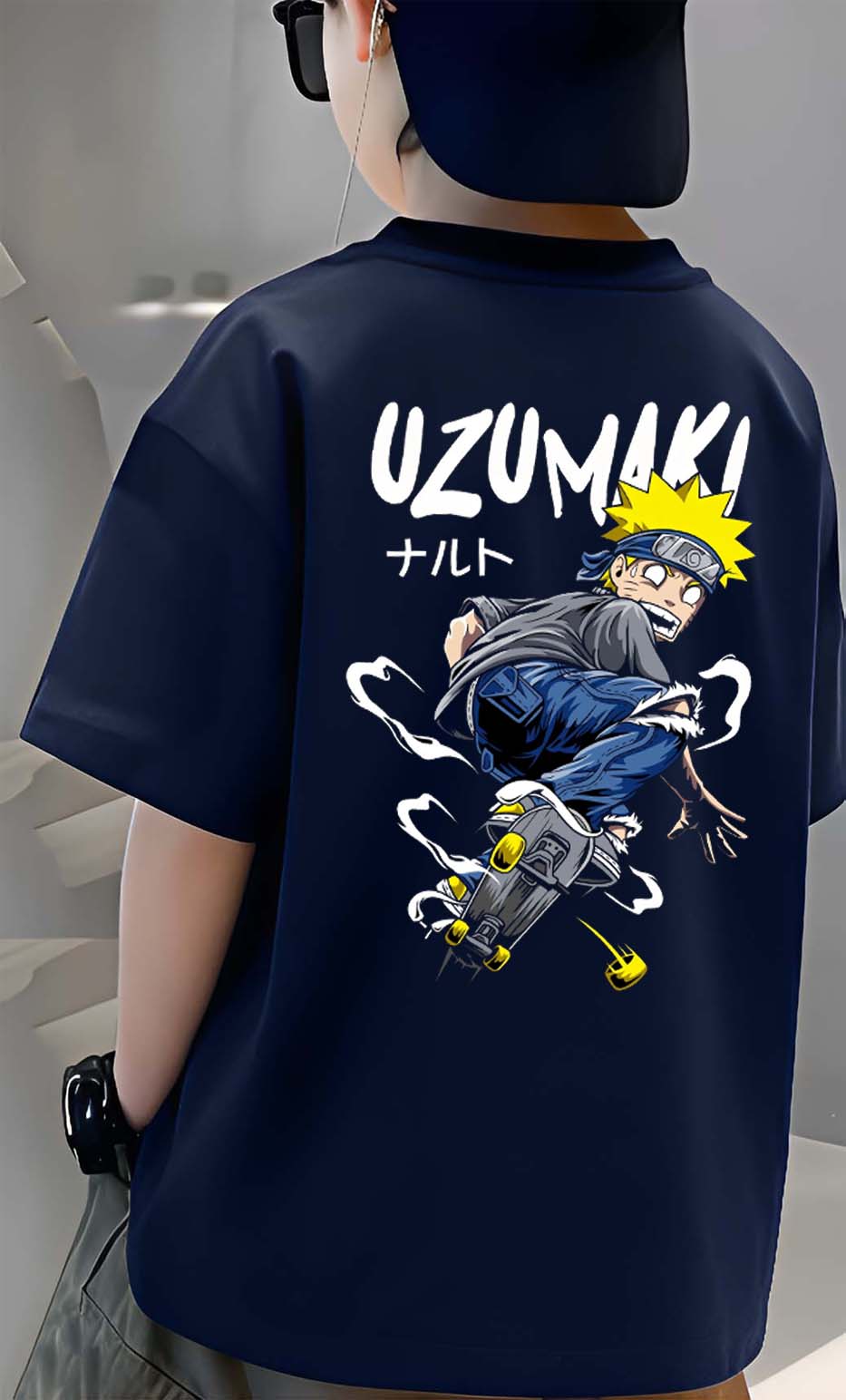 Uzumaki - Boys Over Size Printed T-shirt