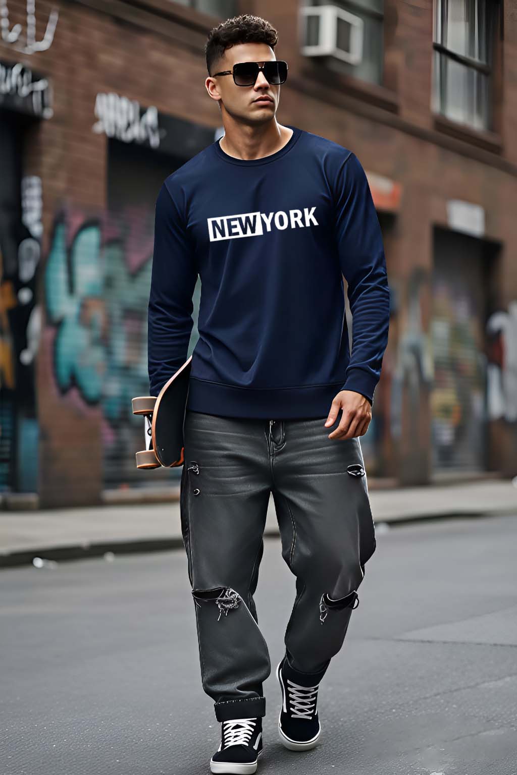 Newyork - Men's Fullsleeve T-shirts