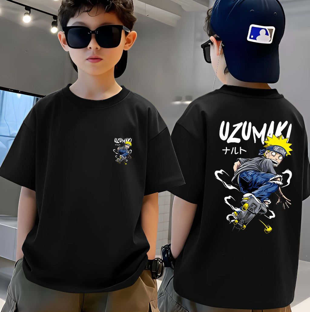 Uzumaki - Boys Over Size Printed T-shirt
