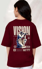 Vision  - kids Girls Over sized T shirt