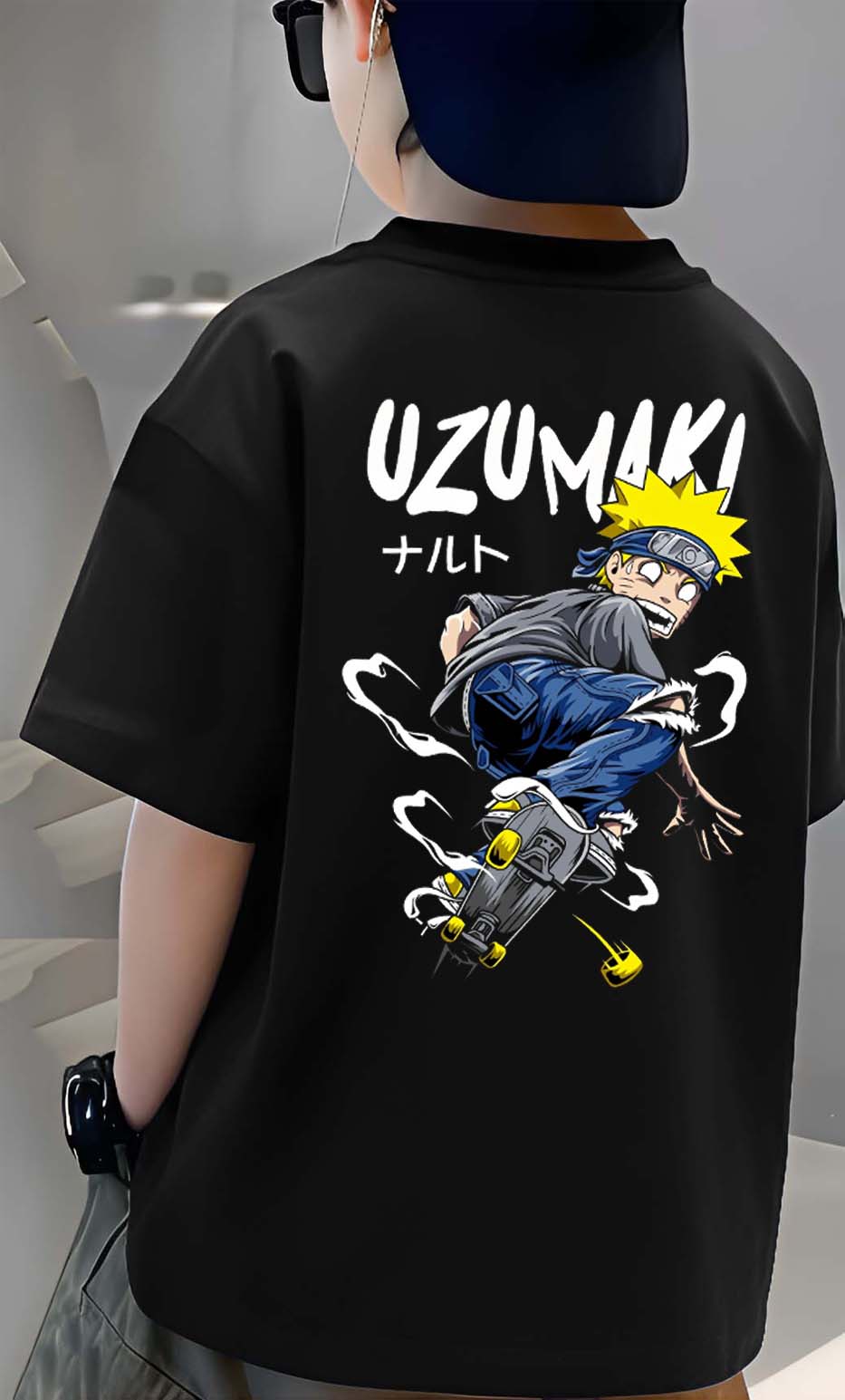 Uzumaki - Boys Over Size Printed T-shirt