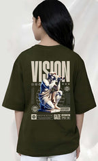 Vision  - kids Girls Over sized T shirt