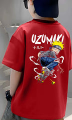 Uzumaki - Boys Over Size Printed T-shirt