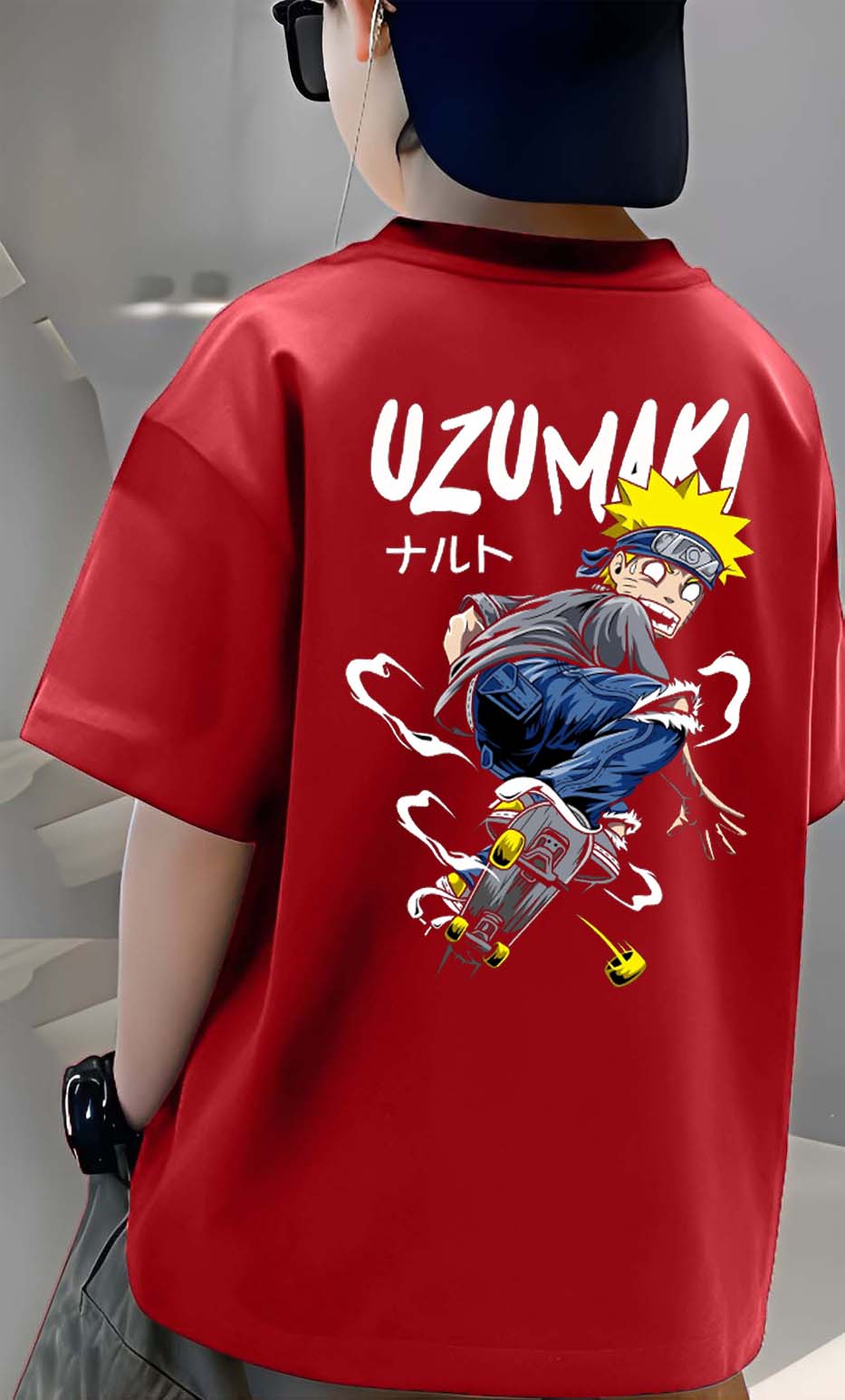 Uzumaki - Boys Over Size Printed T-shirt