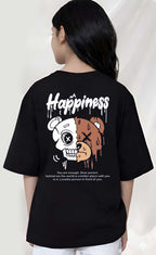 Happiness - kids Girls over sized T shirt