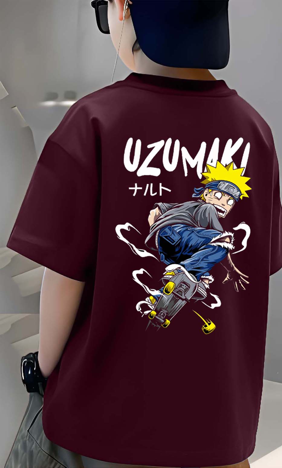Uzumaki - Boys Over Size Printed T-shirt