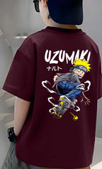 Uzumaki - Boys Over Size Printed T-shirt