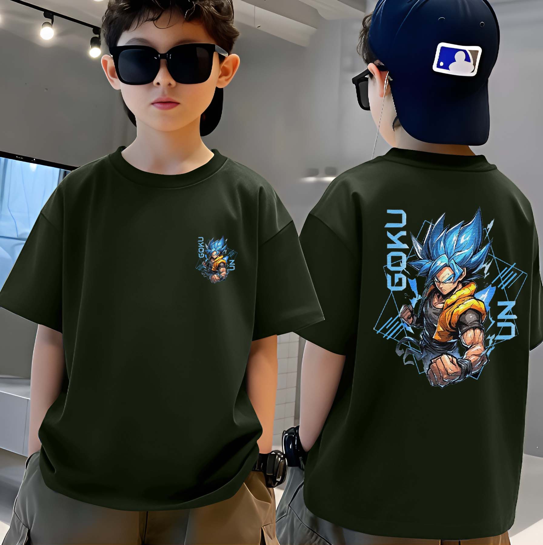 Goku - Boys Over Size Printed T-shirt