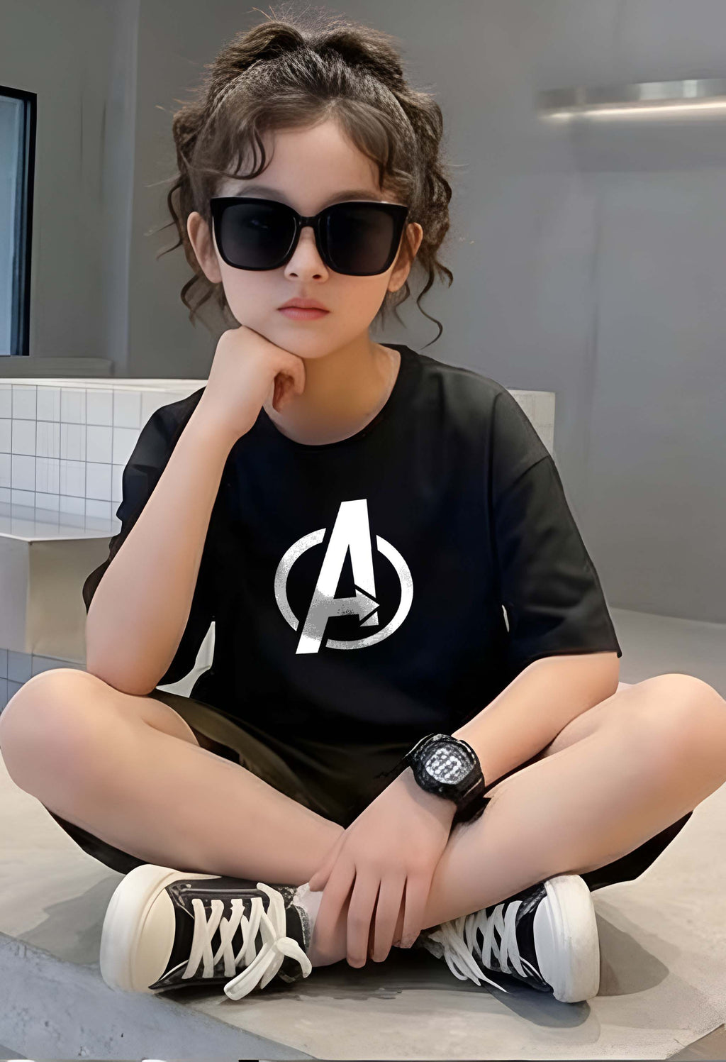 Avenger - kids Girls Over sized T shirt